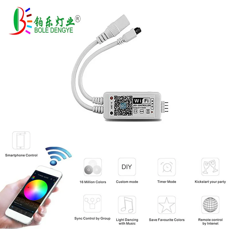 HBL-led-strip-light-5M-2835-n5050-Non-waterproof-RGB-LED-light-Strip-IP20-IP65-8M