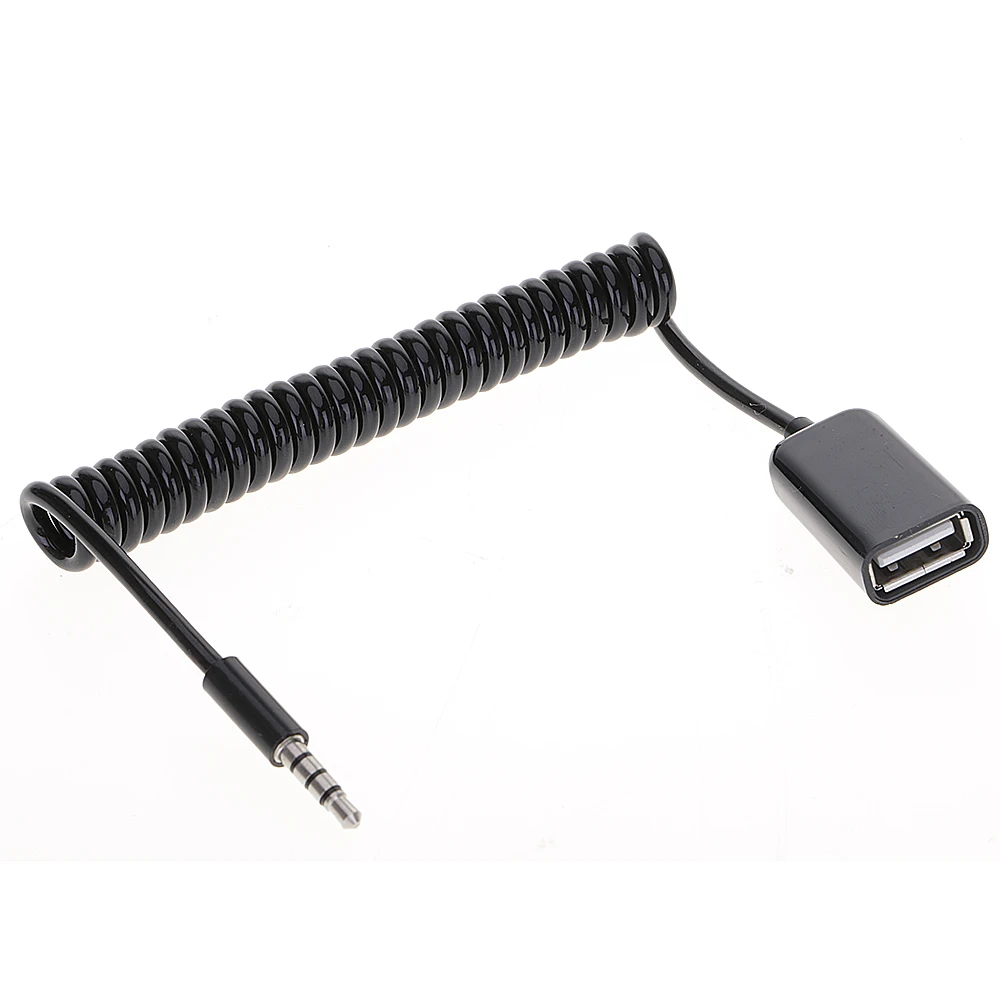 3.5mm Male Plug Jack to USB Female Car AUX Audio USB Cable Adapter