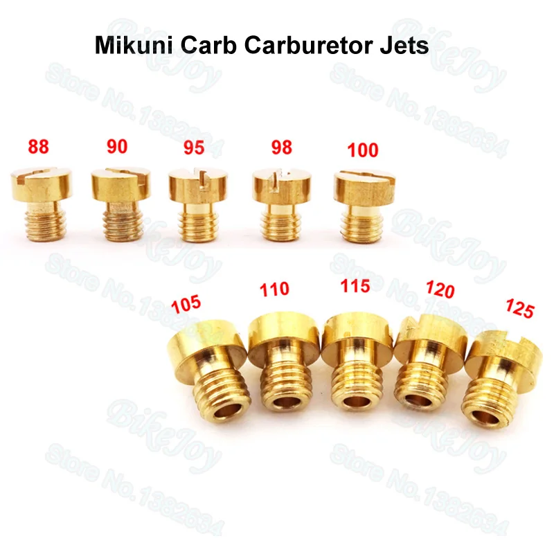

5mm Large Round Carb Main Jets For Mikuni Carburetor VM22 VM24 VM26 125cc 150cc 200cc 250cc Dirt Pit Bike