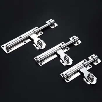 

Practical Stainless Steel Door Slide Lock Catch Security Latch Sliding Lock Hardware Accessories