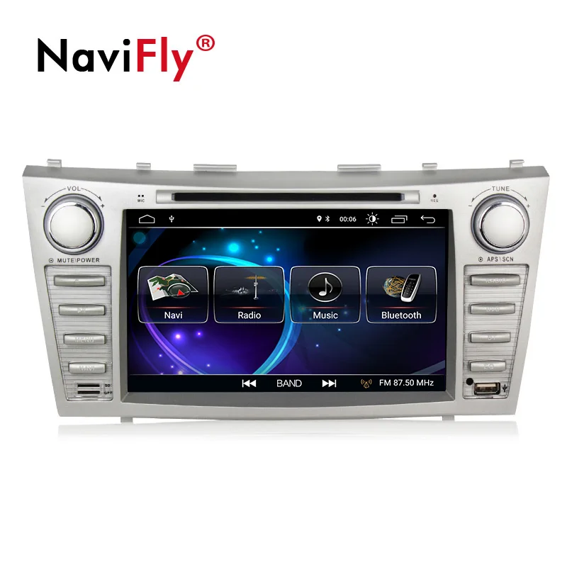 2 din Android quad core 1G + 16G Автомобильный gps мультимедийный плеер для Toyota camry 2007-2011 TDA7851 WI-FI BT SWC 1024*600 бесплатная карта MIC