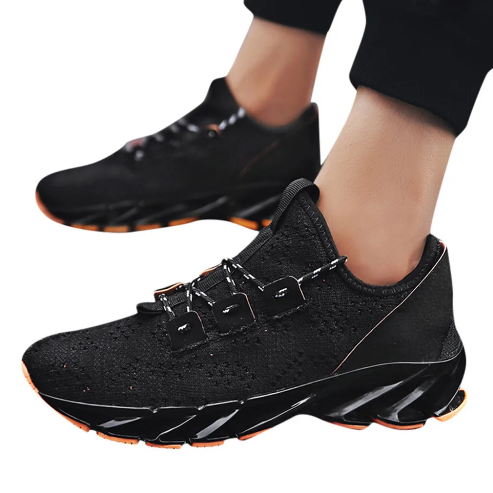 2019 Men's plus-size casual light and comfortable breathable walking shoes running outdoor sports shoes for male 40J10 (5)