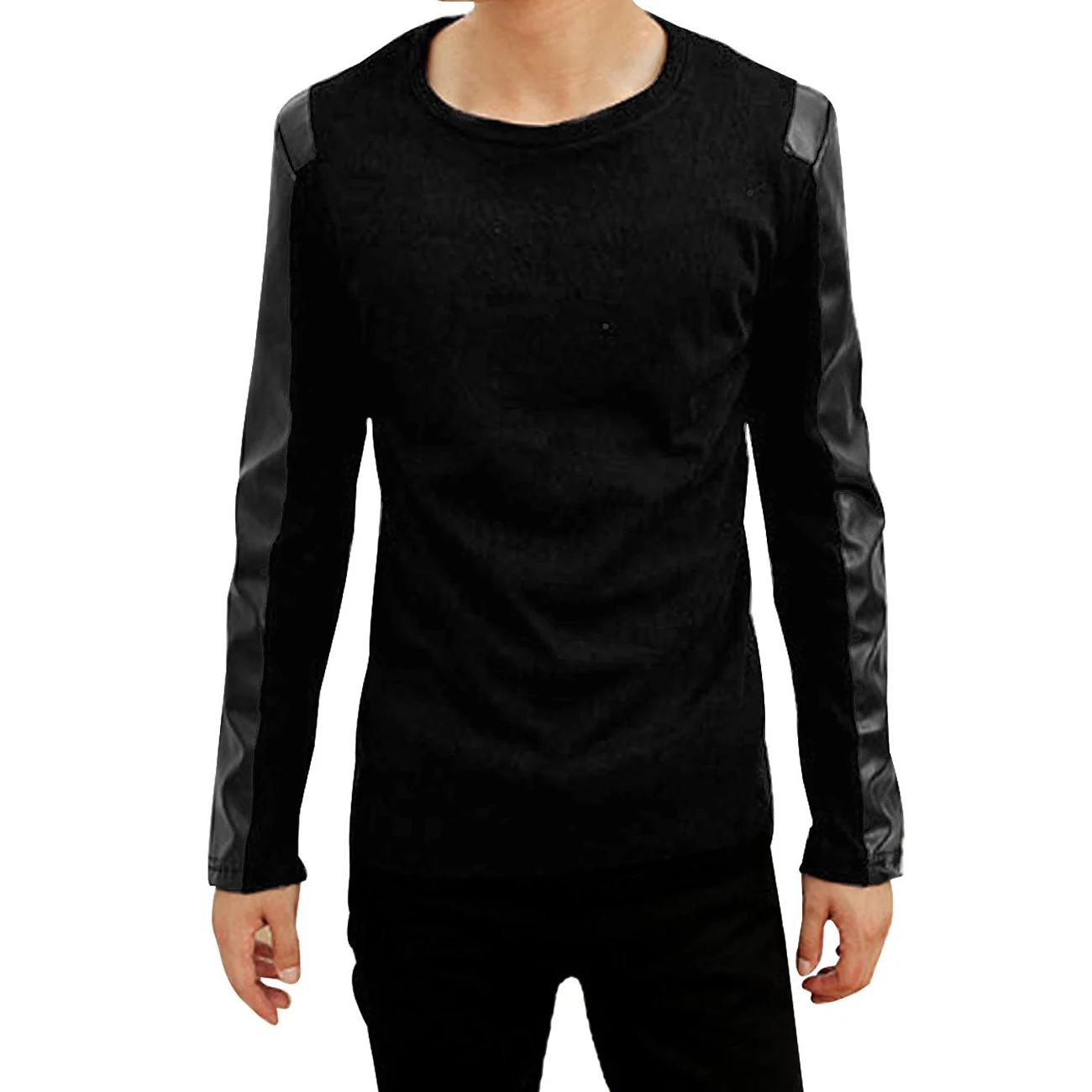 Black Leather Pullover Shirt – PULL1 Mens Clothing Hot Leathers t-shirts, long sleeve shirts and sweatshirts featuring original, highly detailed screen prints and sublimation designs. Skulls, eagles, motorcycles and so much more with sizes ranging from S-5XL, we have something for riders from just about any walk of life!