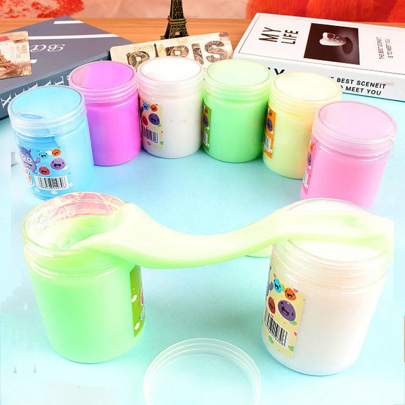 

6 Color Rainbow Color Slime Plasticine Slime Fluffy Stress Relief Toy Interesting Toys Gift Kids Gift Antistress Slime