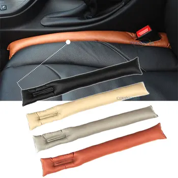 

2pcs Car Seat Gap Filler for Key Pad Phone Filling Soft Padding Leather Auto Spacer Filler Strip Slot Plug Car Chair Accessories