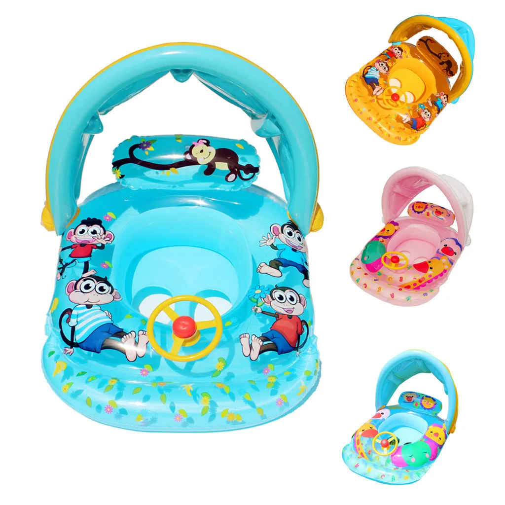 

Inflatable Baby Kids Swimming Ring Summer Swimming Pool Swan Swim Float Water Fun Pool Toys Swim Ring Seat Boat Sport for kid