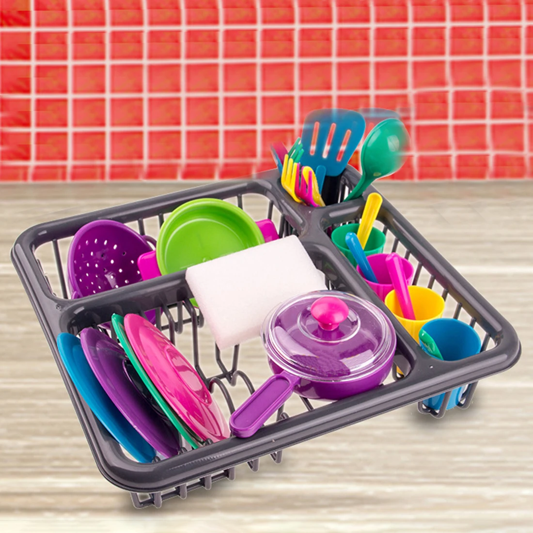 Baratos 28 Uds. Juego de mesa de cocina educativo juguetes de simulación y juego de mesa para niños