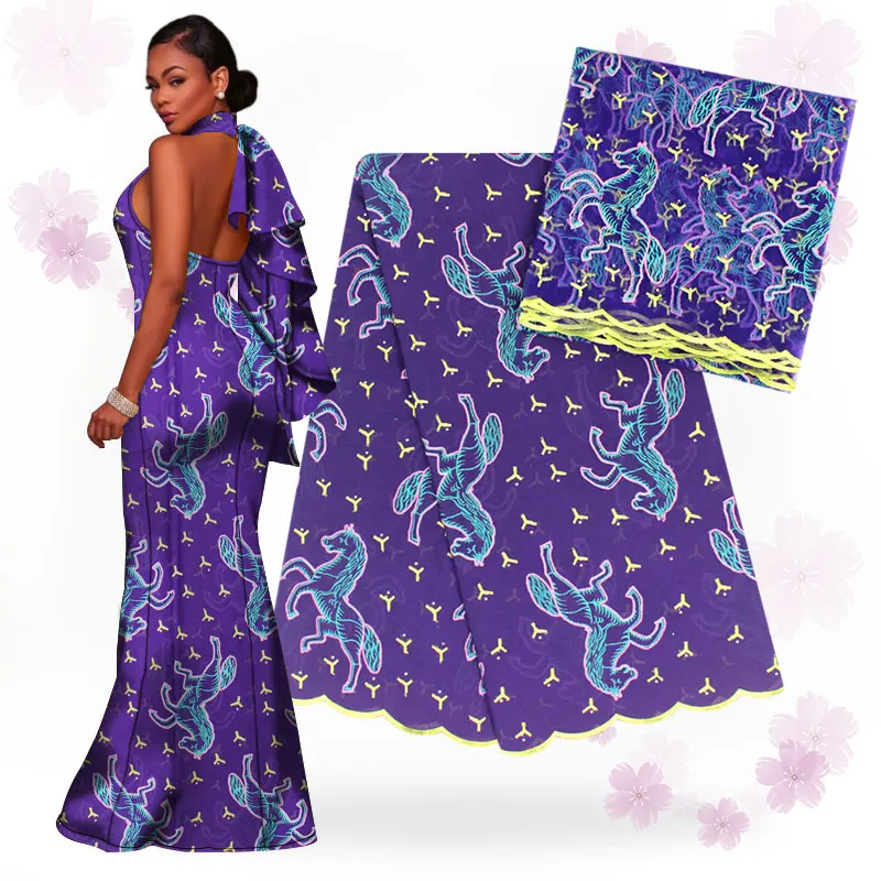 

YBG!nigerian lace bazin riche getzner guinea brocade fabric african bazin riche high quality fashion fabric5+2yard /lot ! J91001