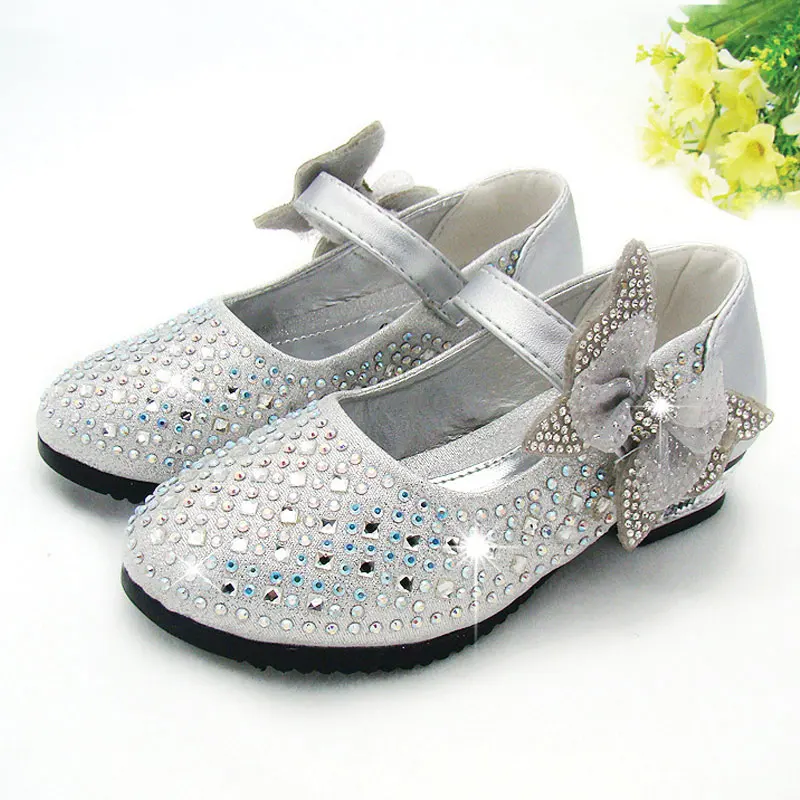 New 2016 Children Princess Shoes Girls Sequins Girls