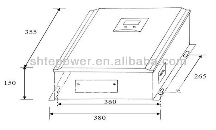 2kw Контроллер заряда 2000w 48v ветряной солнечный гибридный контроллер 48v