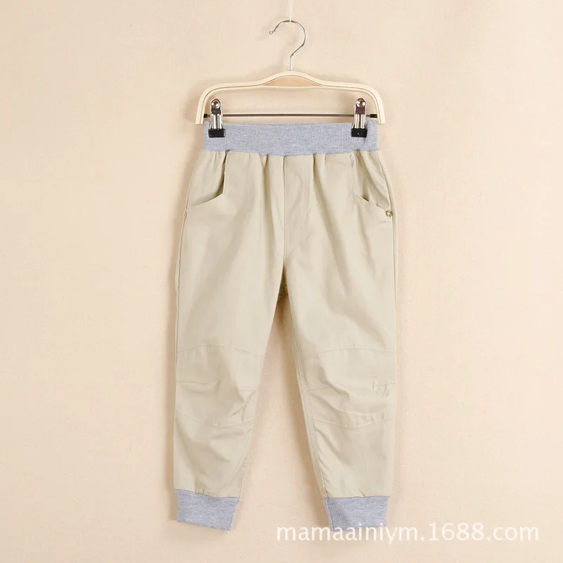 Новые модные детские брюки для мальчиков весенне-осенние детские штаны