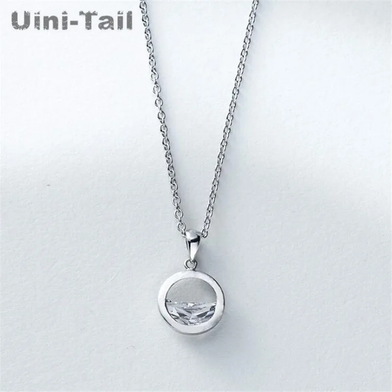 Uini-Tail Горячая новинка 925 Стерлинговое Серебро конденсата ожерелье с подвесом в