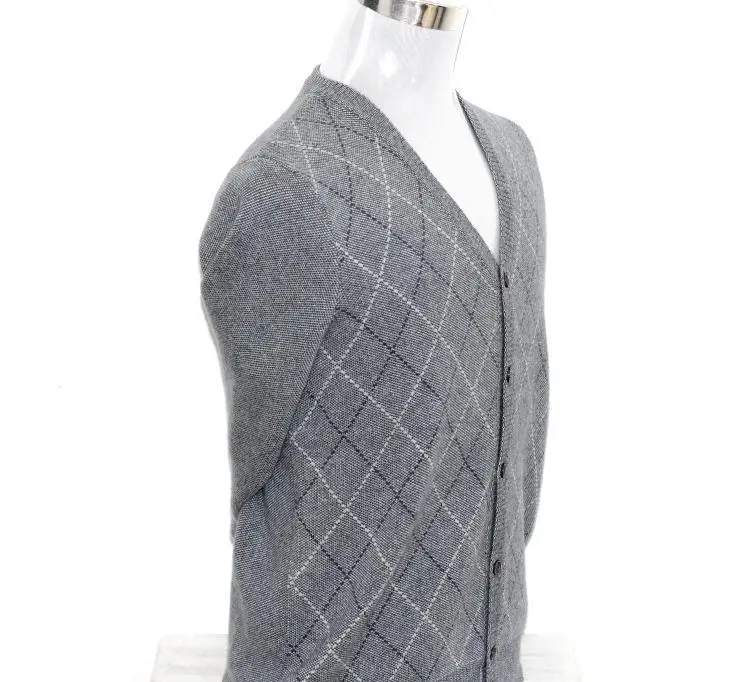 Новое поступление зима супер большой мягкий папа утолщение мужчины высокого качества кашемировый свитер, кардиган пальто Повседневная Размер 3XL 3XL