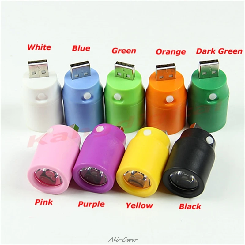 

New 4 Color Portable Mini Torch Flashlight USB LED Emergency Power LamLight, USB LED For phone PC Laptop
