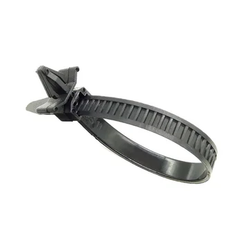 

100pcs Push Mount Winged Cable Ties / Car Chassis Nylon Zip Tie Fixing Straps