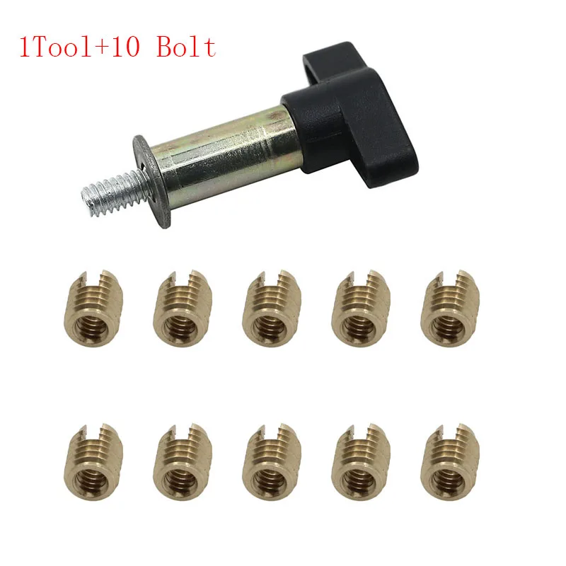 

10X Brass bolts screw and 1 Repair Tool Batwing Fairing Insert For Harley Touring Electra Glide Street Glide FLHT FLHX 1996-2018