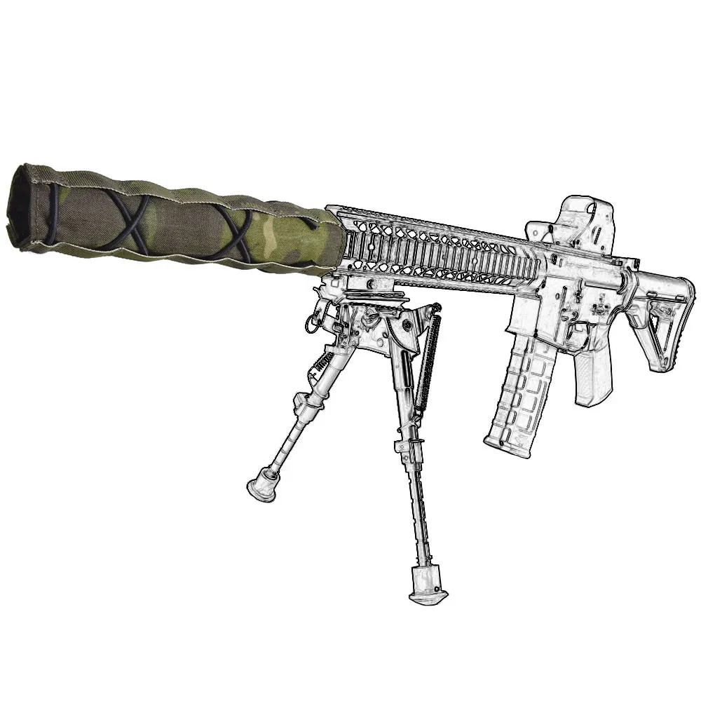 EMERSONGEAR 22 см подавитель крышка страйкбола Тактическая Военная стрельба глушитель быстросъемная крышка EM9330