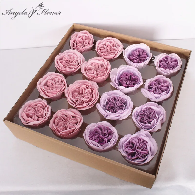 

New Artificial Austin Soap Flower Head Giant Soap Flower Ecuador Rose Valentine's Day Gift wedding home Christmas decor16pcs/lot