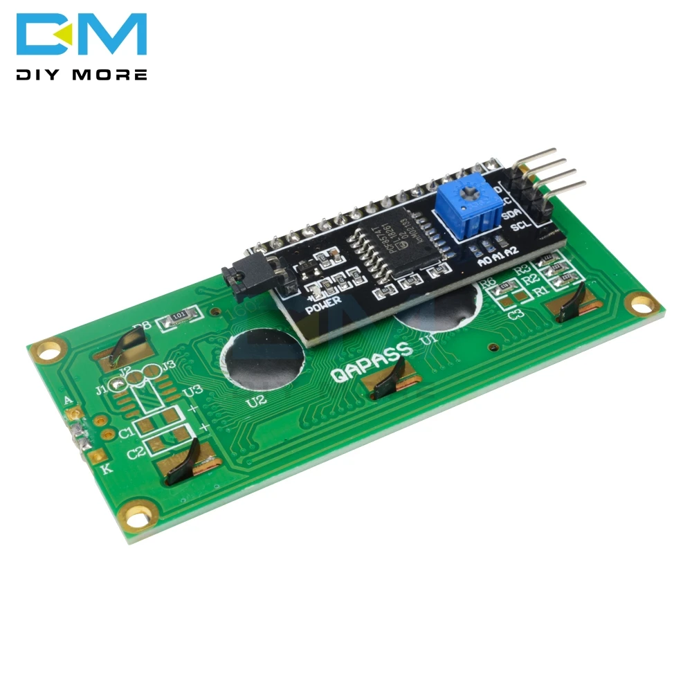 Цифровой модуль IIC I2C TWI последовательный интерфейс SPI 1602 16X2 16x2 с синей подсветкой