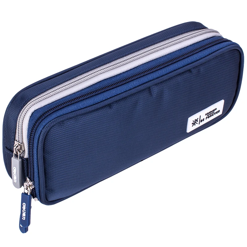 Deli Multi-function pencil bag cute solid fabric School Stationery zipper big storage pen pencil case pen pocket цена Deli Multi-function pencil bag cute solid fabric School Stationery zipper big storage pen pencil case pen pocket цены онлайн