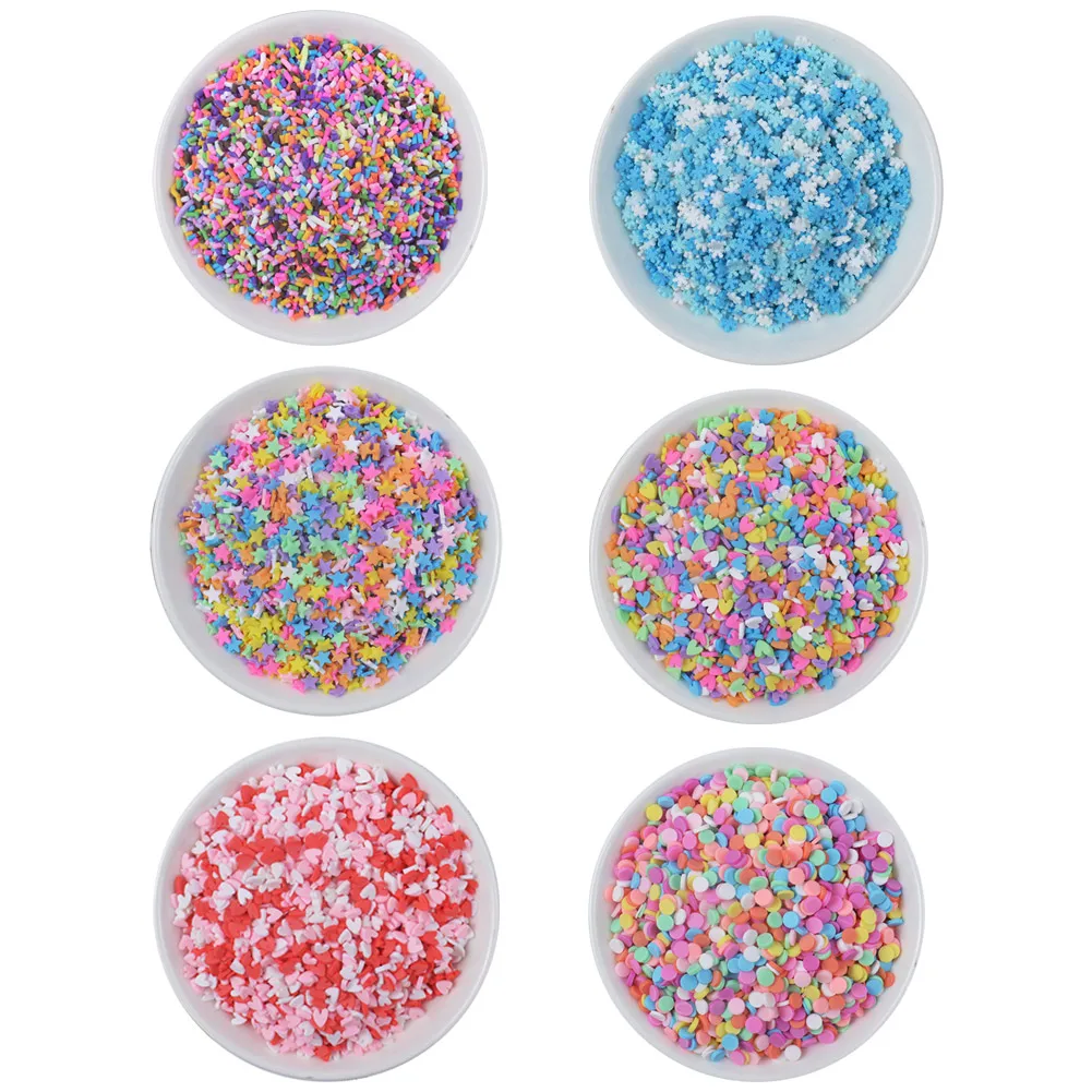 

100g additives in Slime Sprinkles for DIY Slime Filler Addition Accessories Clay Fluffy Slime Supplies Beads Cake Dessert Mud