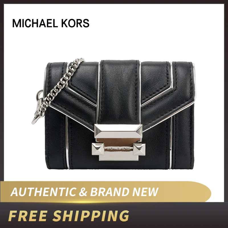 Маленькая кожаная стеганая сумка с цепочкой MICHAEL KORS Whitney 32H8SWHC0M | Багаж и сумки