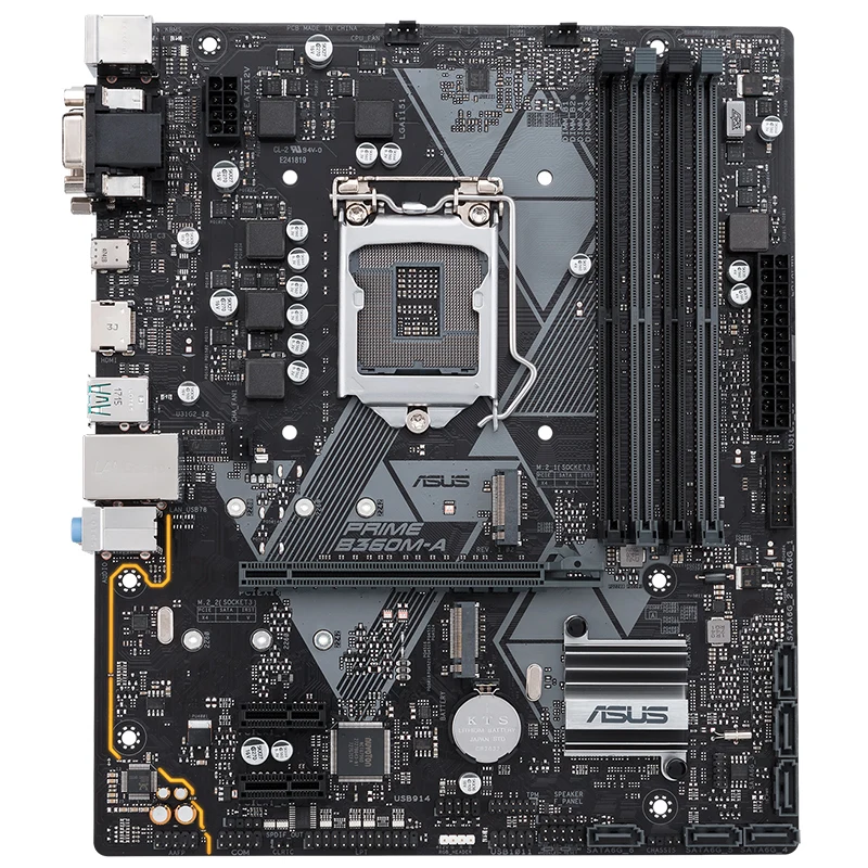 

ASUS PRIME B360M-A Motherboard (Intel B360/LGA 1151) three-screen output, dual native M.2, personalized flashing lights,