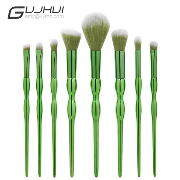 

8Pcs Green Gourd Makeup Brushes Set Cosmetic Professional Powder Foundation Eyeshadow Lip Brush maquiagem Make Up Brushes
