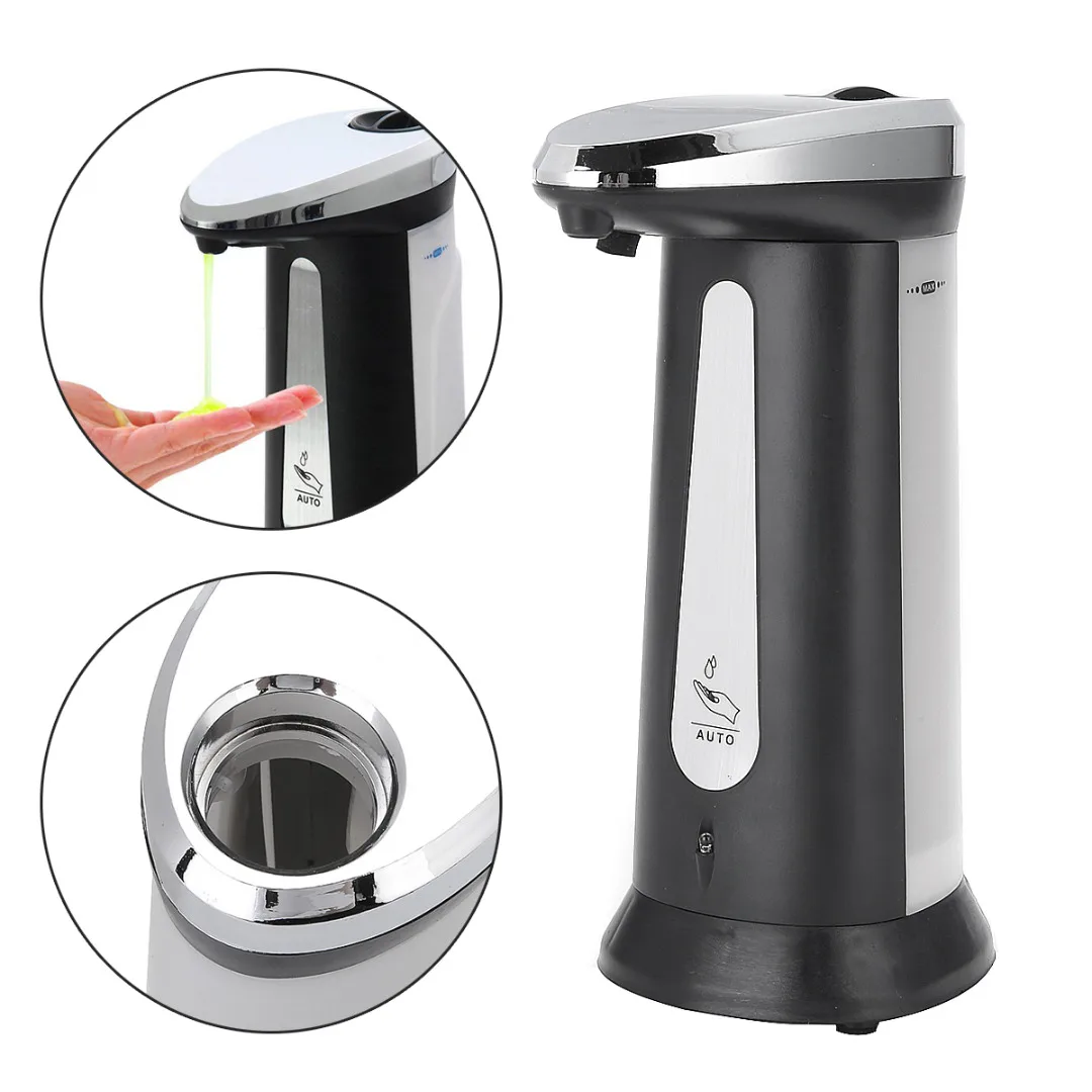 400ml Infrared Smart Sensor Soap Dispenser Automatic Touchless Hand Liquid Soap Dispenser For Kitchen Bathroom Clean Holder