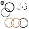 1PC Titanium 16G Segment Hinged Ring 18G Septum Nose Clicker Piercing 14G Nose Lip Earrings Helix Nose Piercing Body Jewelry ► Photo 2/6