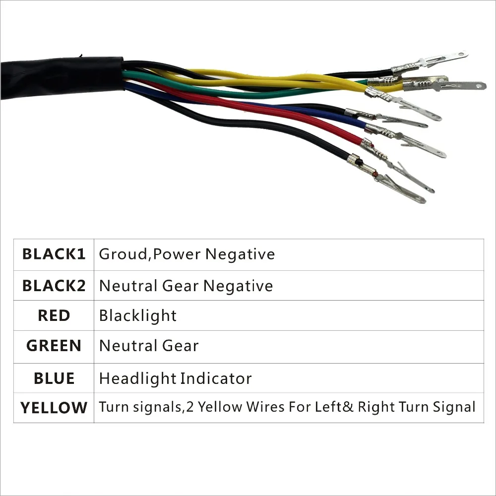 IZTOSS B711 винтажный Белый светодиодный Кафе RACER Универсальный 0-160 км/ч мотоцикл одометр измеритель скорости в милях