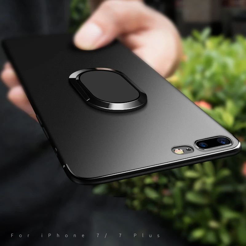 Чехол MAKAVO для iPhone 6 6s 7 Plus магнитный автомобильный держатель откидная задняя