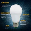 Ampoule intelligente Magic RGB lumière LED, AC85-265V éclairage à couleur variable, lumière à intensité variable avec télécommande IR, 5/10/15W ► Photo 3/6