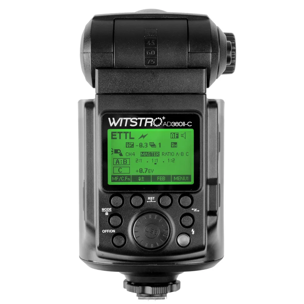 GODOX WITSTRO AD360II-C 360 W GN80 ttl светодиодная вспышка света с большим ЖК-панель камера Canon EOS