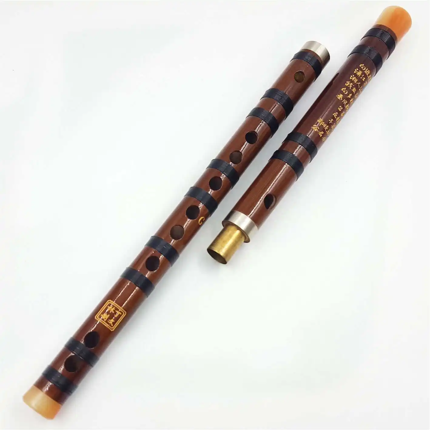 Флейта профессиональная Утонченная одинарная заглушка bamboo Флейта E/F/G два съемных образца Прямая с фабрики