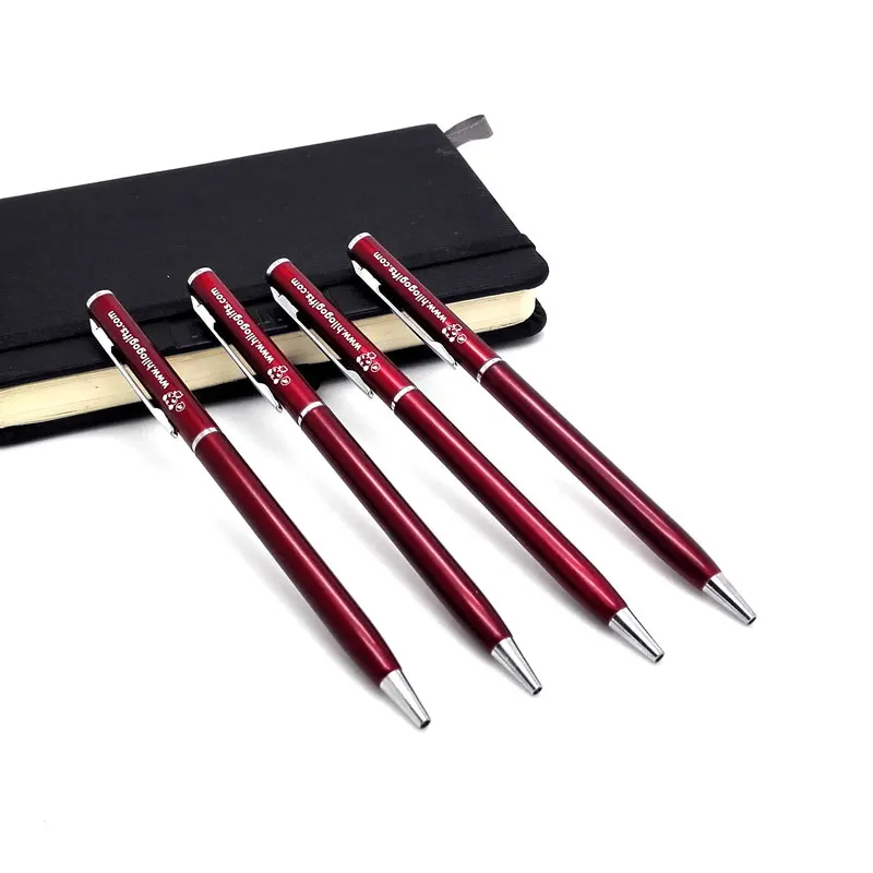 

30pcs/lot Personalized Ballpoint pen High-end corporate gifts custom printing with your company logo , phone and name