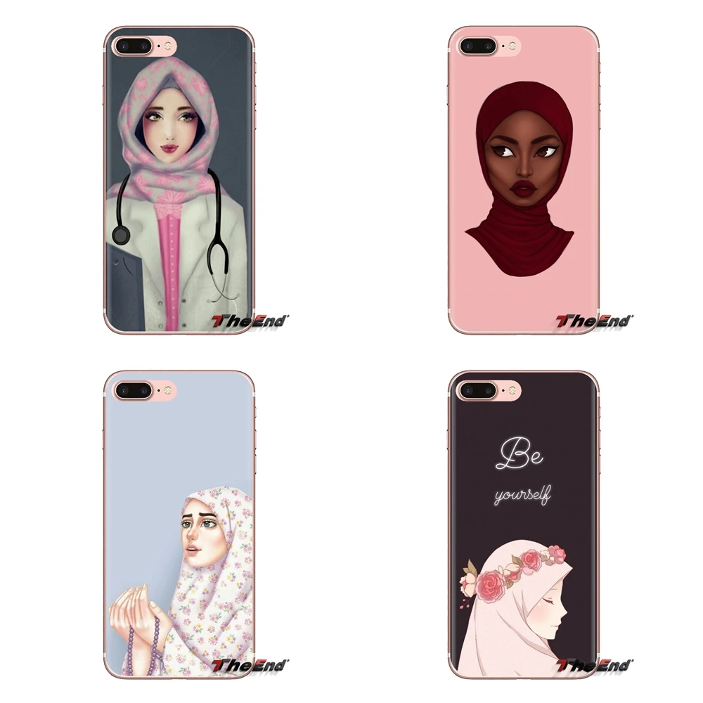 For Samsung Galaxy J1 J2 J3 J4 J5 J6 J7 J8 Plus 2018 Prime 2015 2016 2017 Silicone Cover Bag Islamic Muslim Hijabi Girls Womemen |