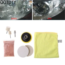 OOTDTY 8 Pcs Car Glass Windshield Rear Side Window Scratch Remover Polishing Pads font b Repair