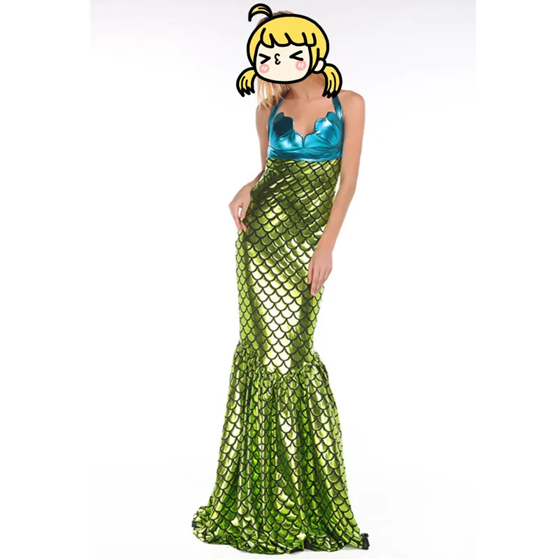 

Mermaid costume adult Women's Halloween Mermaid Costume Adult Sexy Fancy Dress Mermaid Dresses Sexy Sea Siren Costume for Women