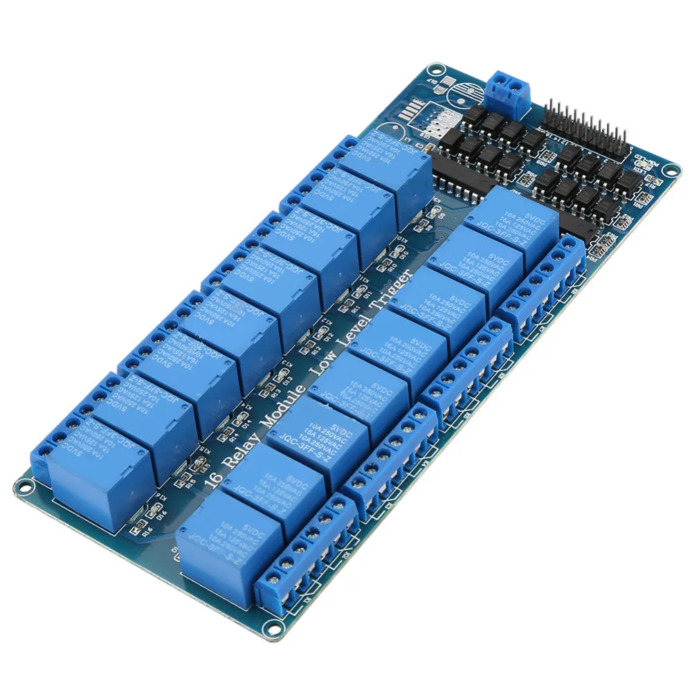 

12V 16 Channel Relay Module with Optocoupler Low Level Trigger 16 Channel Relay Board 10A 250V High Quality Brand New