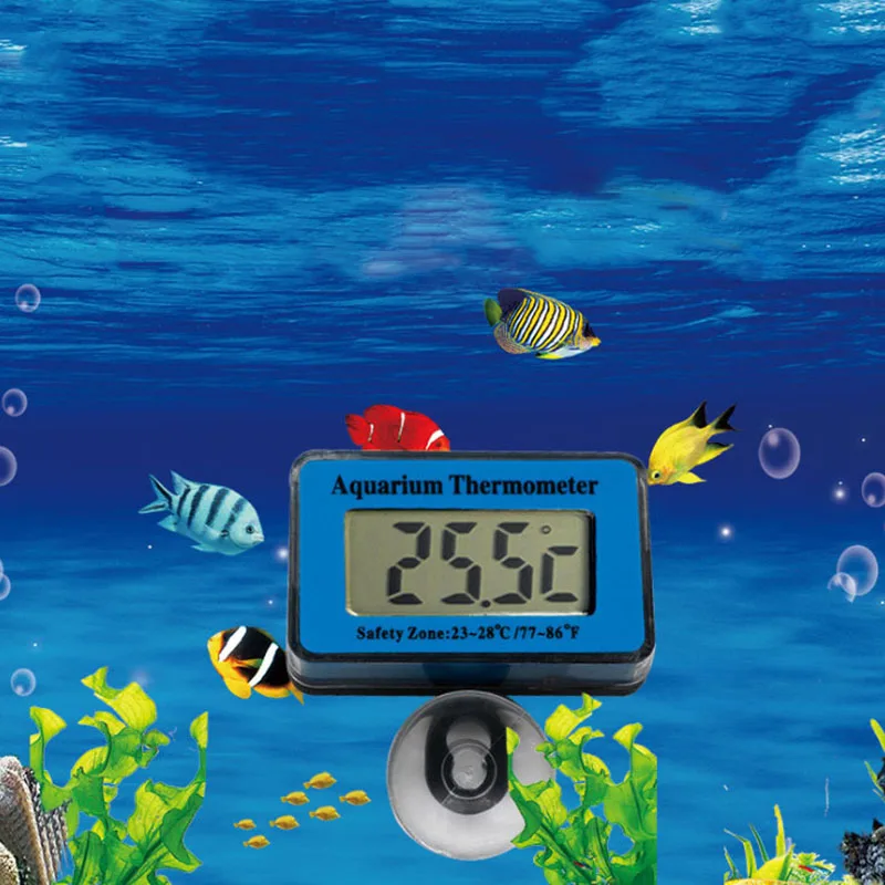 Водонепроницаемый ЖК-цифровой аквариумный термометр погружной измеритель температуры воды контроль температуры