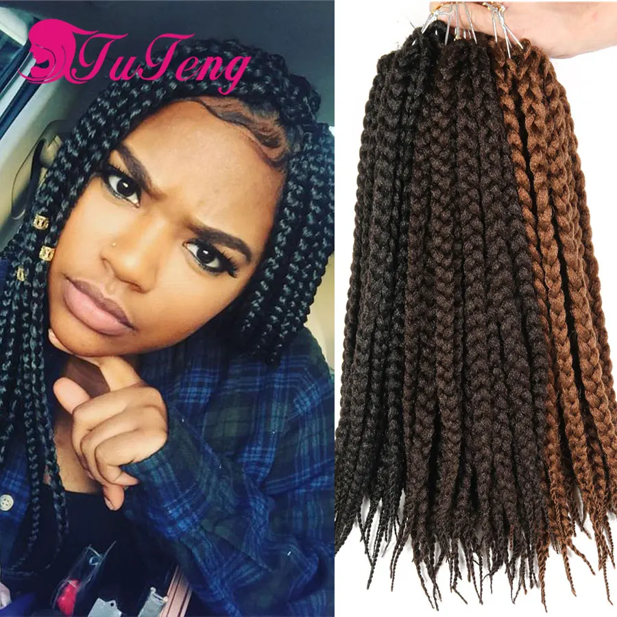 crochet box braids 12 inch box braid extensions 80g/pack Top crochet ...