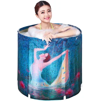 

Adult Folding Inflatable Breathable Bath Barrel Household Bath Bath Barrel With The Same Child Bath Barrel Female Basin