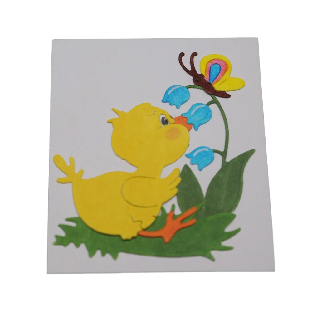 

Cute Duck Animal Set Metal Cutting Dies for Scrapbooking Photo Paper Card Decorative Stencil Embossing DIY Crafts Die New 2019