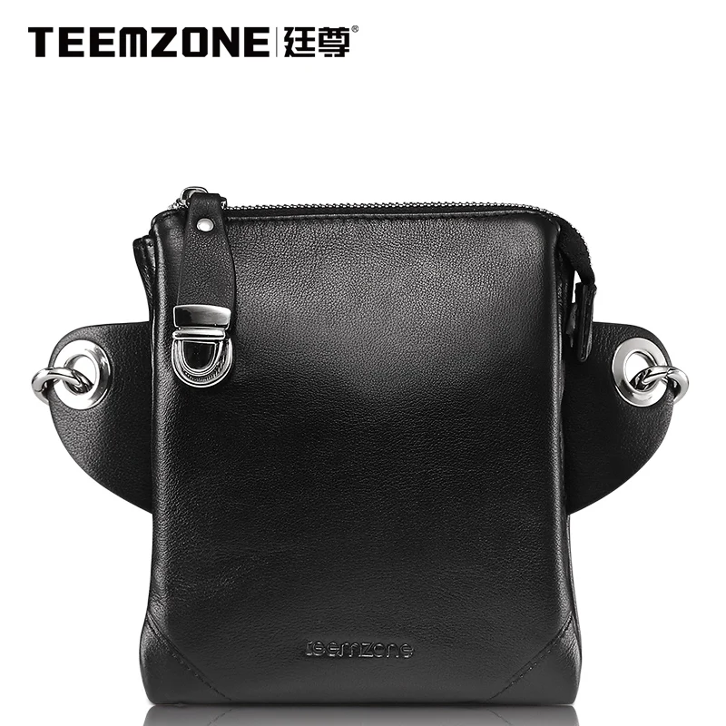 

Brand Teemzone Genuine Leather Handbag Men Bag Casual Satchel Messenger Bag Business Travel Crossbody Bag Men's Shoulder Bags