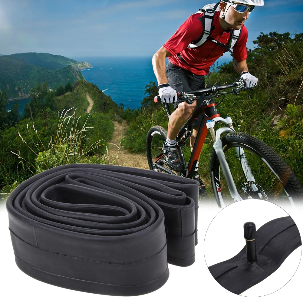 

26 Inch Bicycle Tube For Road Mountain Bike Air Valve Tire Replaceable Rubber Inner Tube Bicycle Tube Tires 1.75/1.5 1.95/2.125