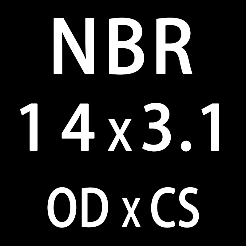 50 шт./лот резиновым кольцом NBR уплотнительное кольцо 3,1 мм Толщина OD10/11/12/13/14/15/16/17/18/19/20 мм уплотнительное кольцо прокладка кольца шайба - Цвет: OD14mm