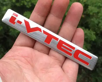 

10pieces Aluminum quality emblem sticker badges words iVTEC i-VTEC 12x1.8cm universal for Japanese car H* series