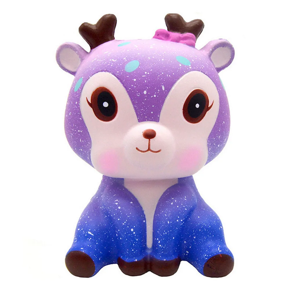 

Soft Squishy Cute Kawaii Cartoon Deer Toy Slow Rising for Children Adults Relieves Stress Anxiety Home Decor