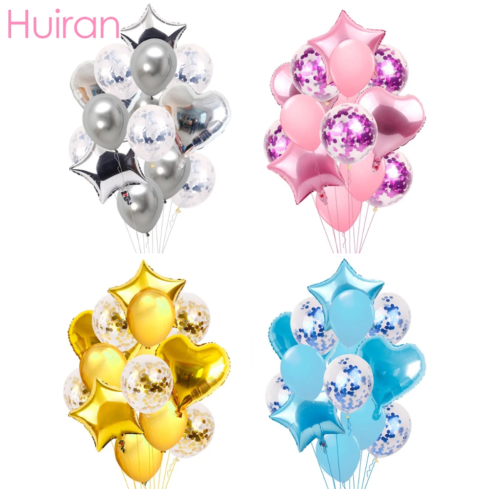 

Huiran Happy Birthday Balloons Wedding Balon Rose Gold Pink Blue Baloon Number 0-9 Ballon Wedding Birthday Party Decor Kid Adult
